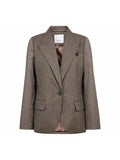 VeyaCC Check Fitted Blazer
