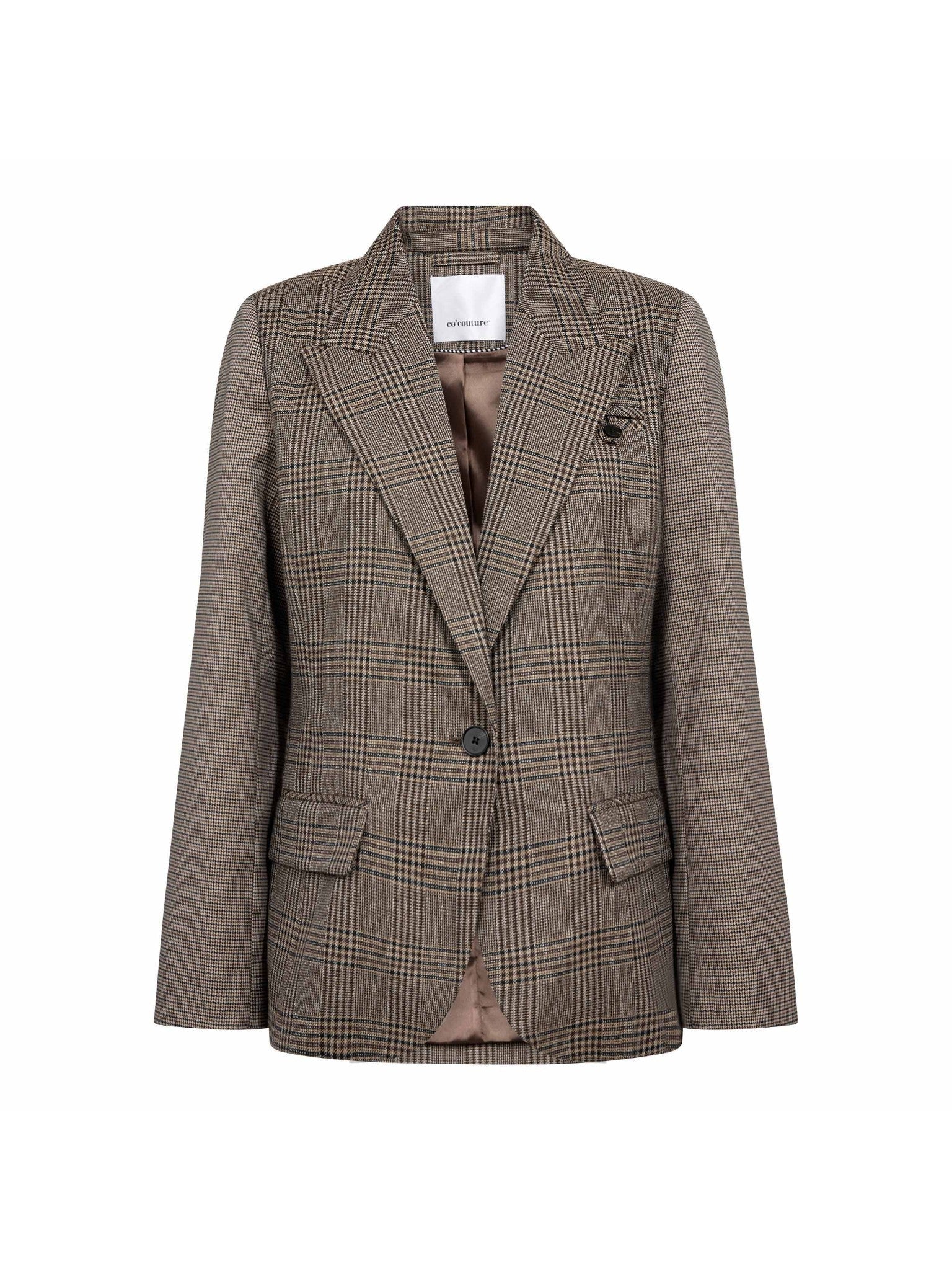 VeyaCC Check Fitted Blazer