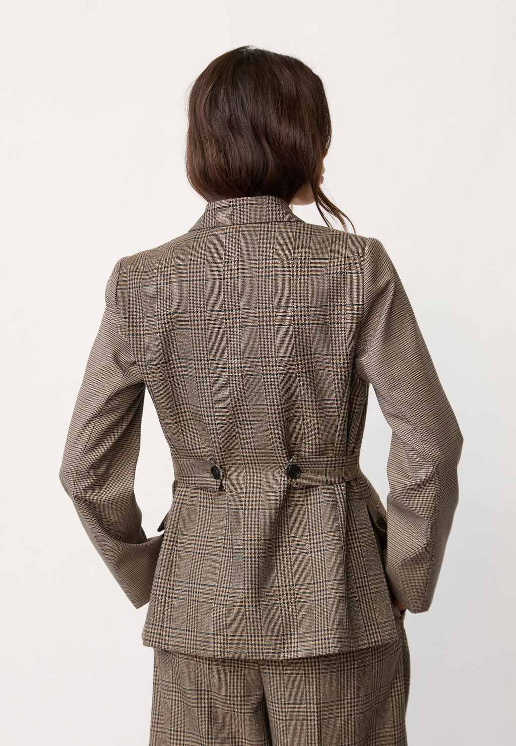 VeyaCC Check Fitted Blazer