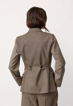 VeyaCC Check Fitted Blazer