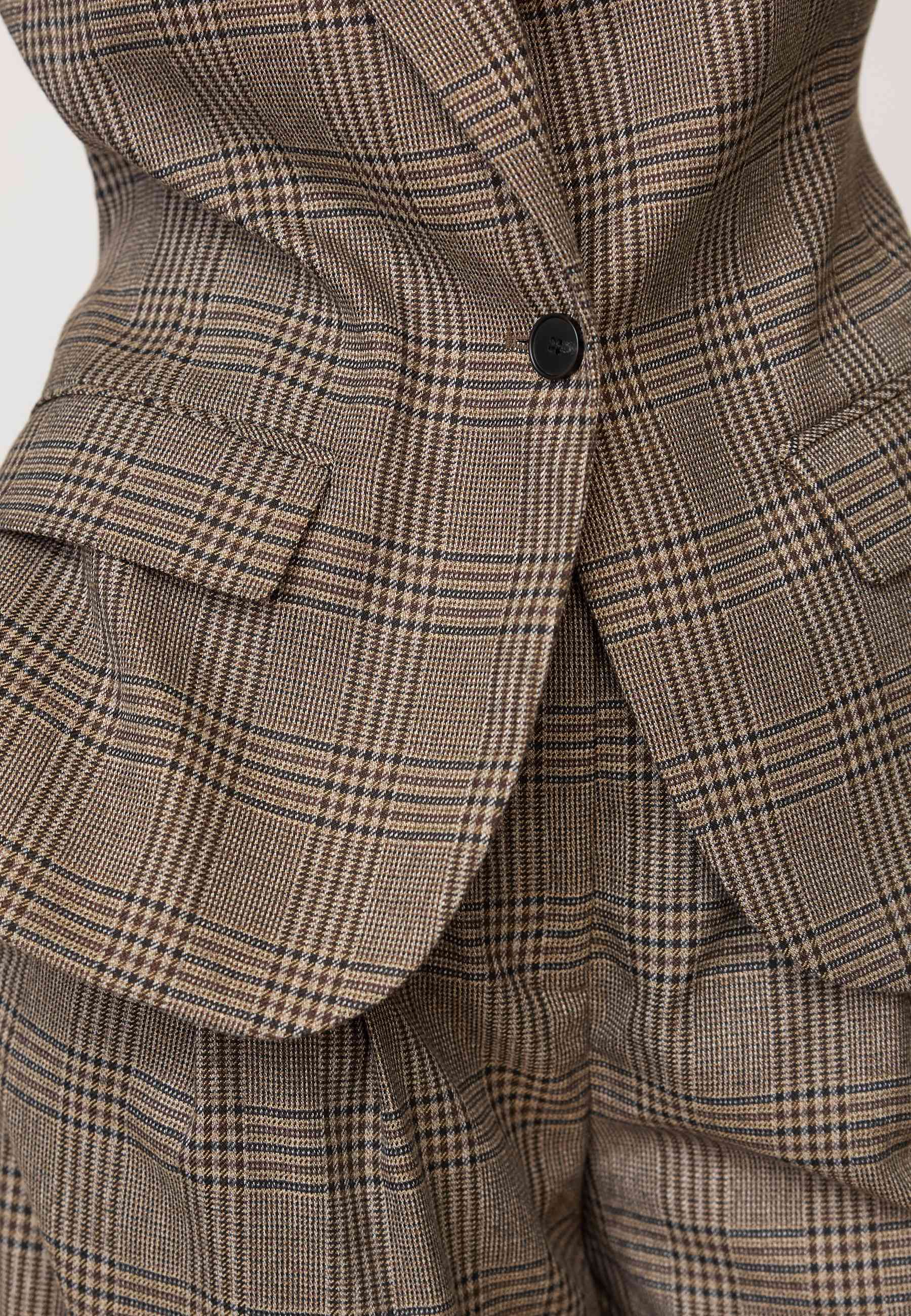 VeyaCC Check Fitted Blazer