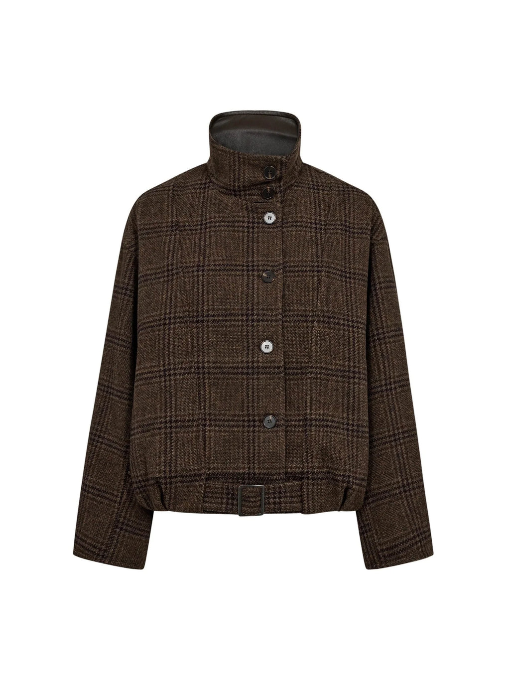 Olva Check Balloon Jacket