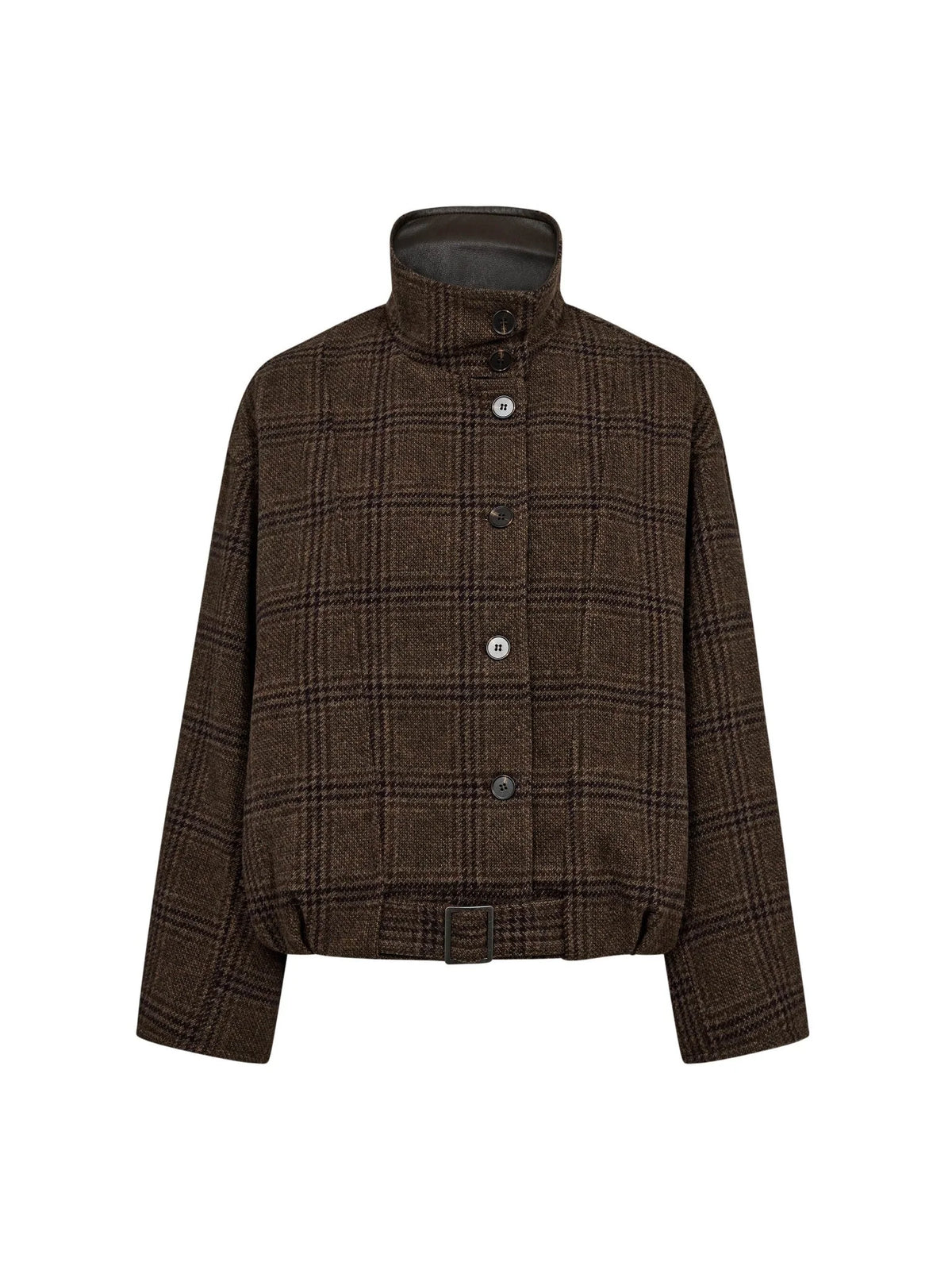 Olva Check Balloon Jacket
