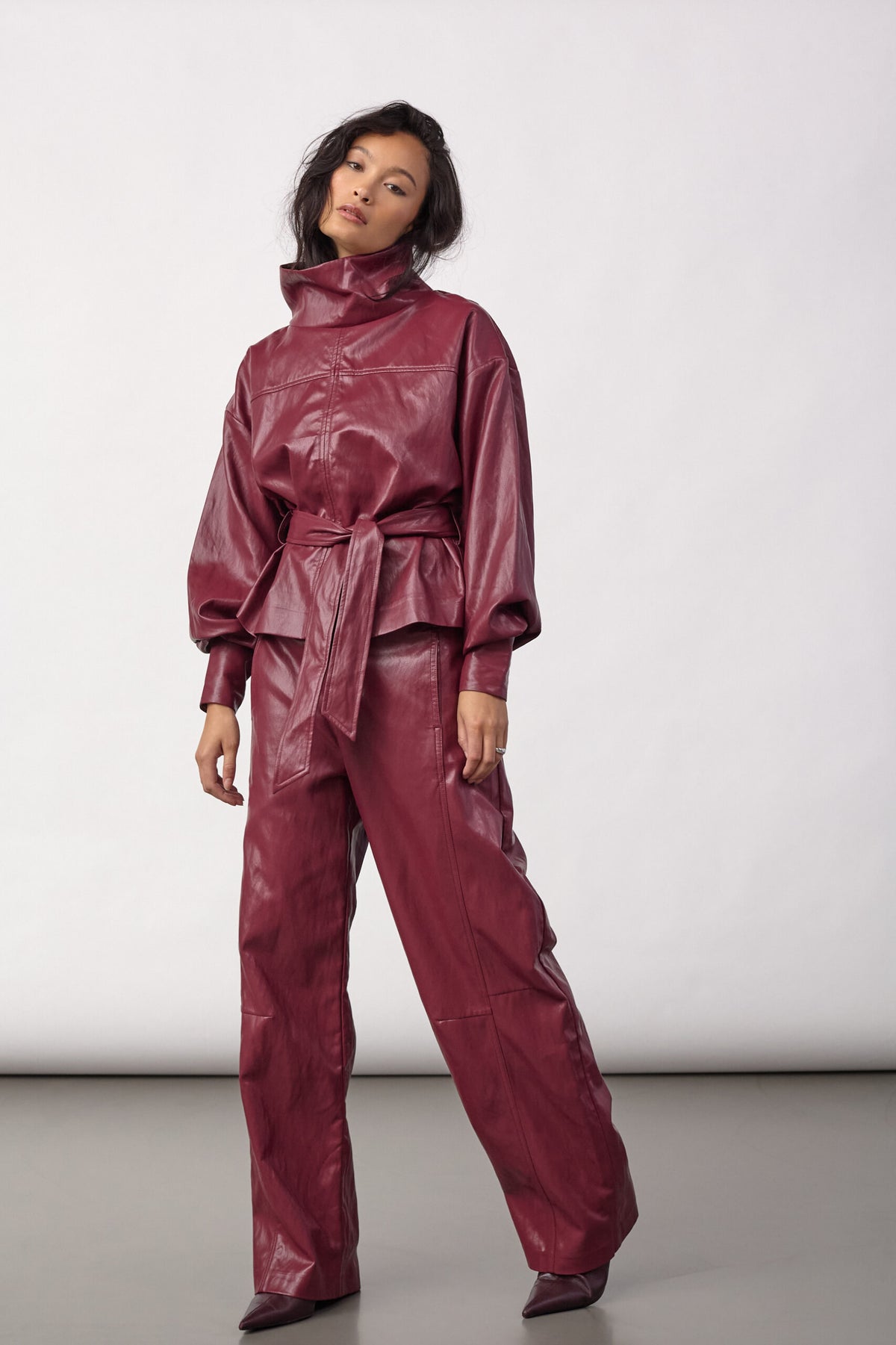 Gitt Funnel Neck Blouse