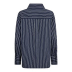 Somo Stripe Funnel Neck Shirt
