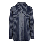 Somo Stripe Funnel Neck Shirt