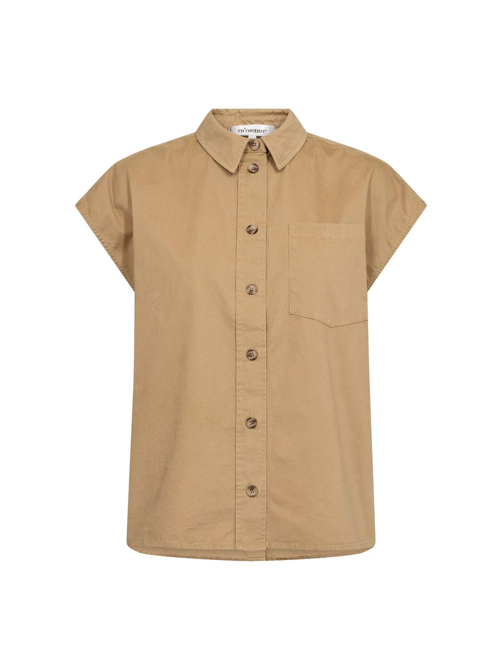 EvelynCC Slit Back SS Shirt