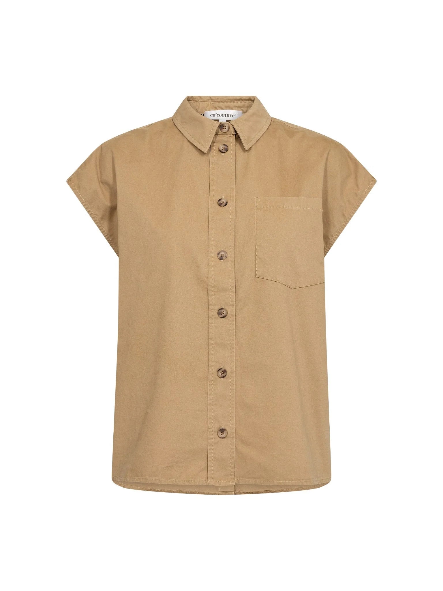 EvelynCC Slit Back SS Shirt