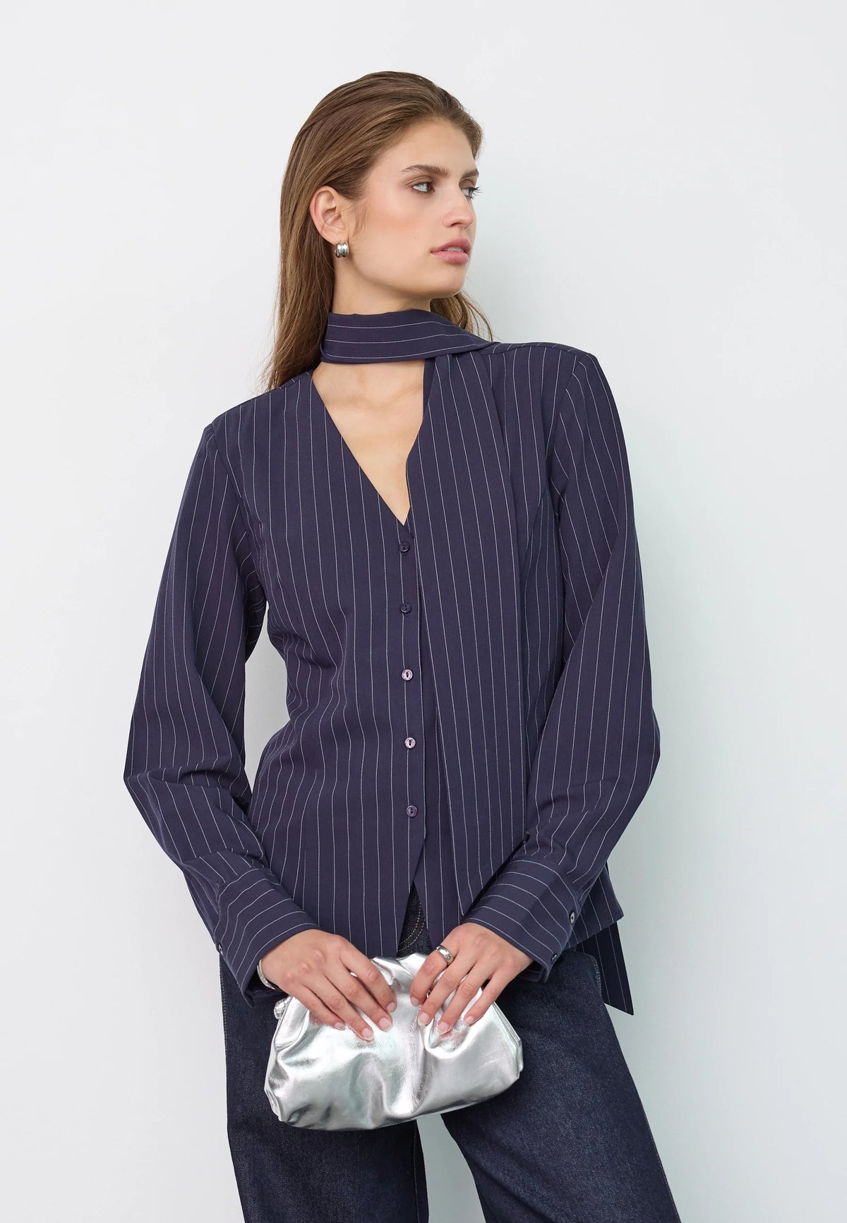 Lica Pin Scarf Shirt