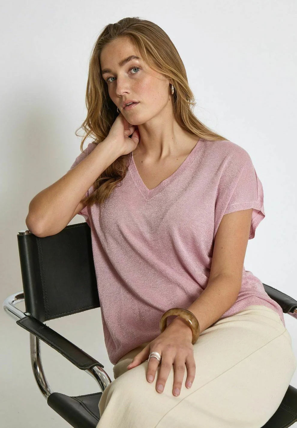 Carlina Batsleeve Knit Tee.