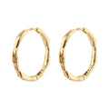 EDDY organic shaped large hoops gold-plated