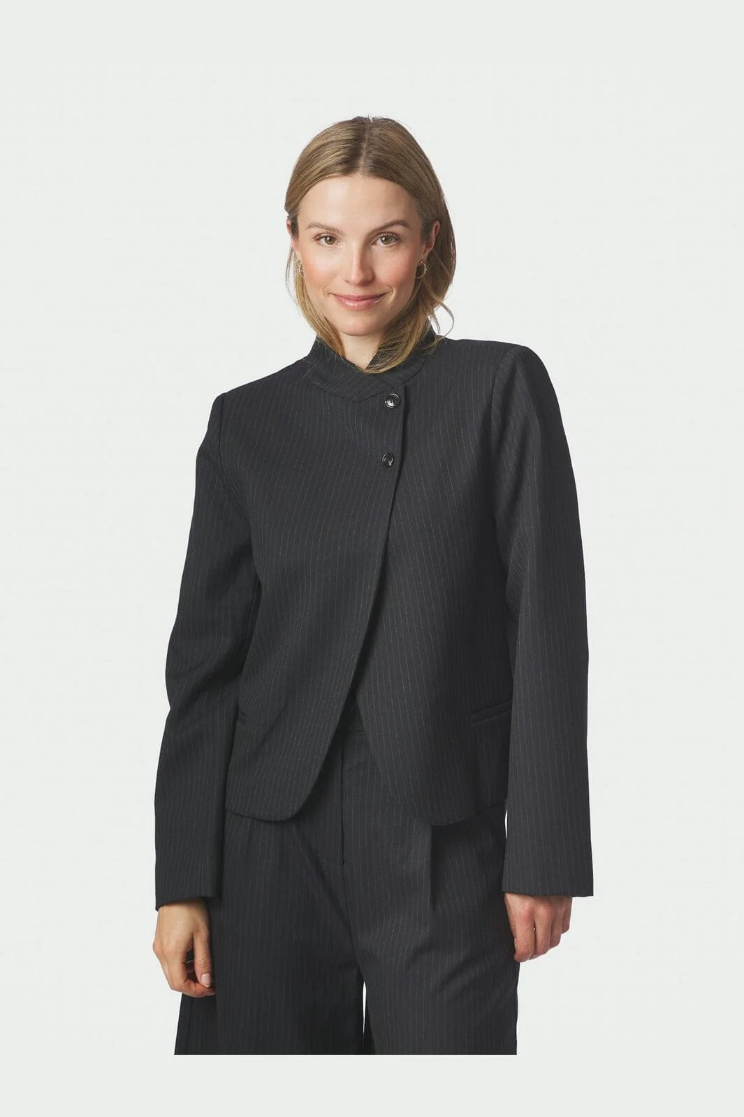 Tiria Slim Pinstripe Blazer