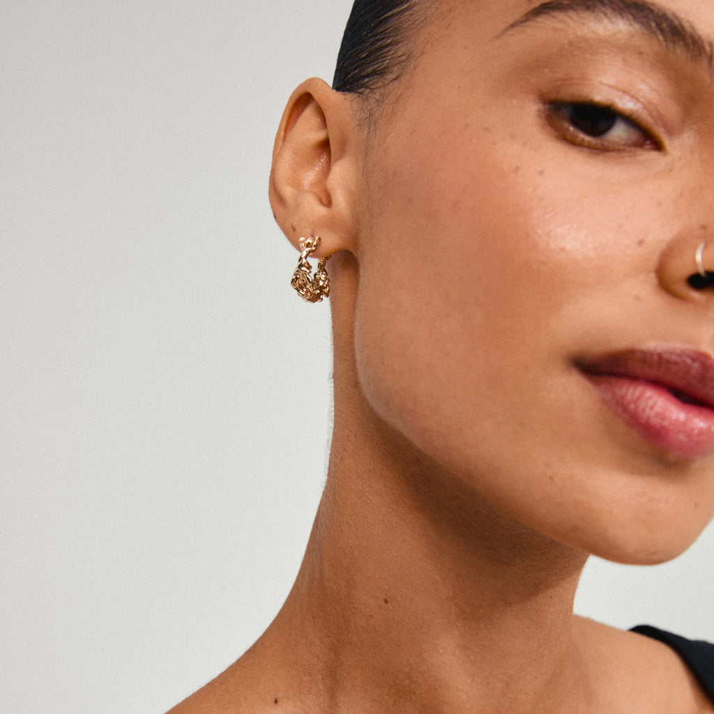 Trust earrings gold plated