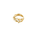 HADLEY rings, 2-in-1 set, gold-plated