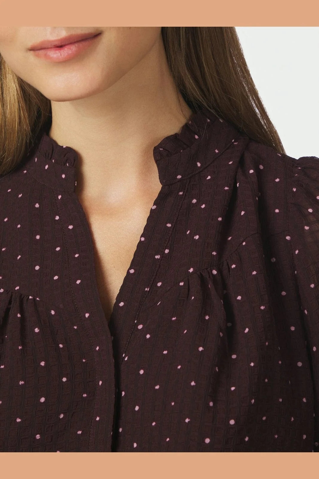 Astrida Dotted Blouse