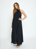 Opeya Solid Halterneck Dress