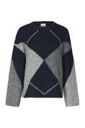 Inga Check Fluff Knit Blouse