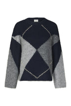 Inga Check Fluff Knit Blouse