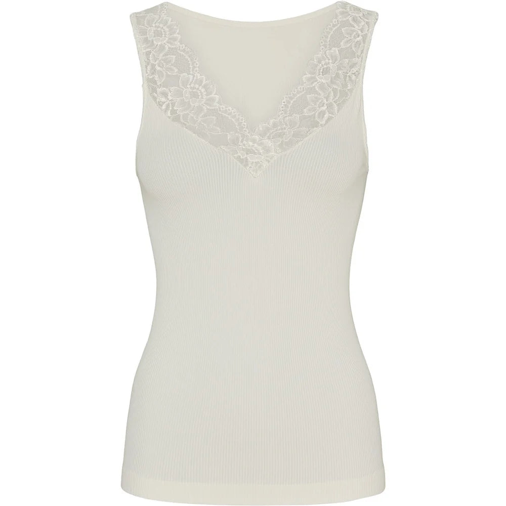 Belen Rib V-lace Topje