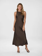 Celinie heavy sateen dress