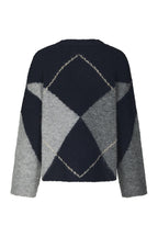 Inga Check Fluff Knit Blouse