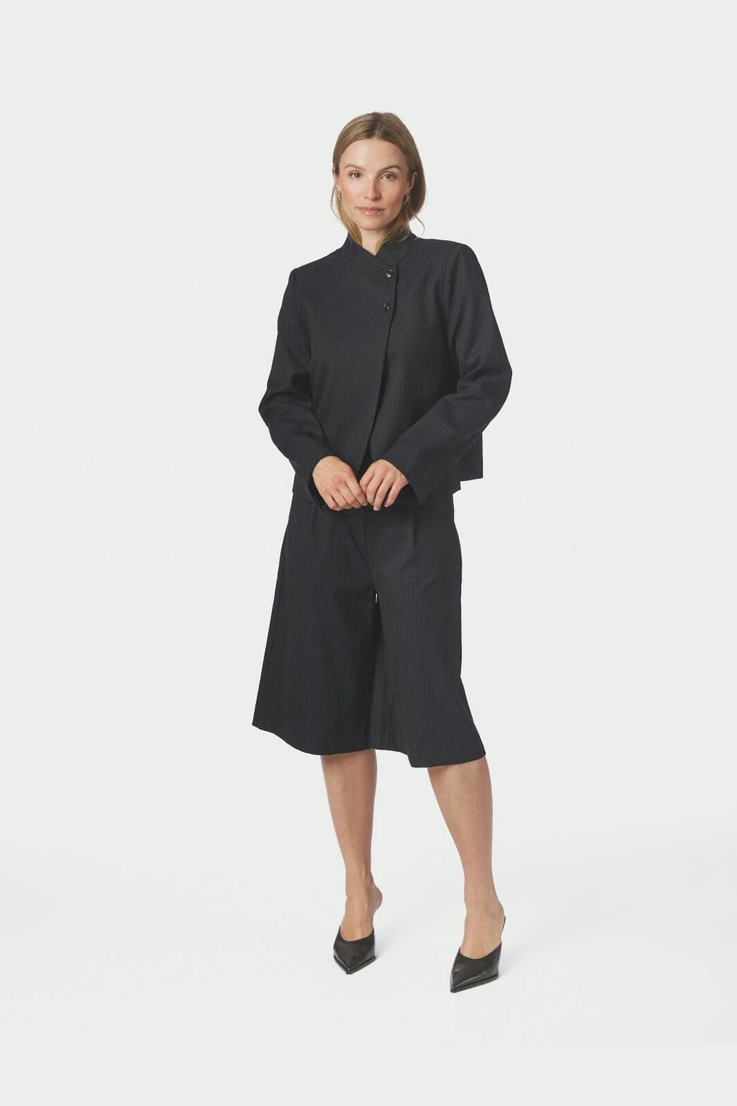 Tiria Slim Pinstripe Blazer