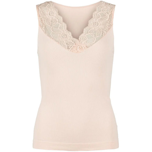 Belen rib v-lace top