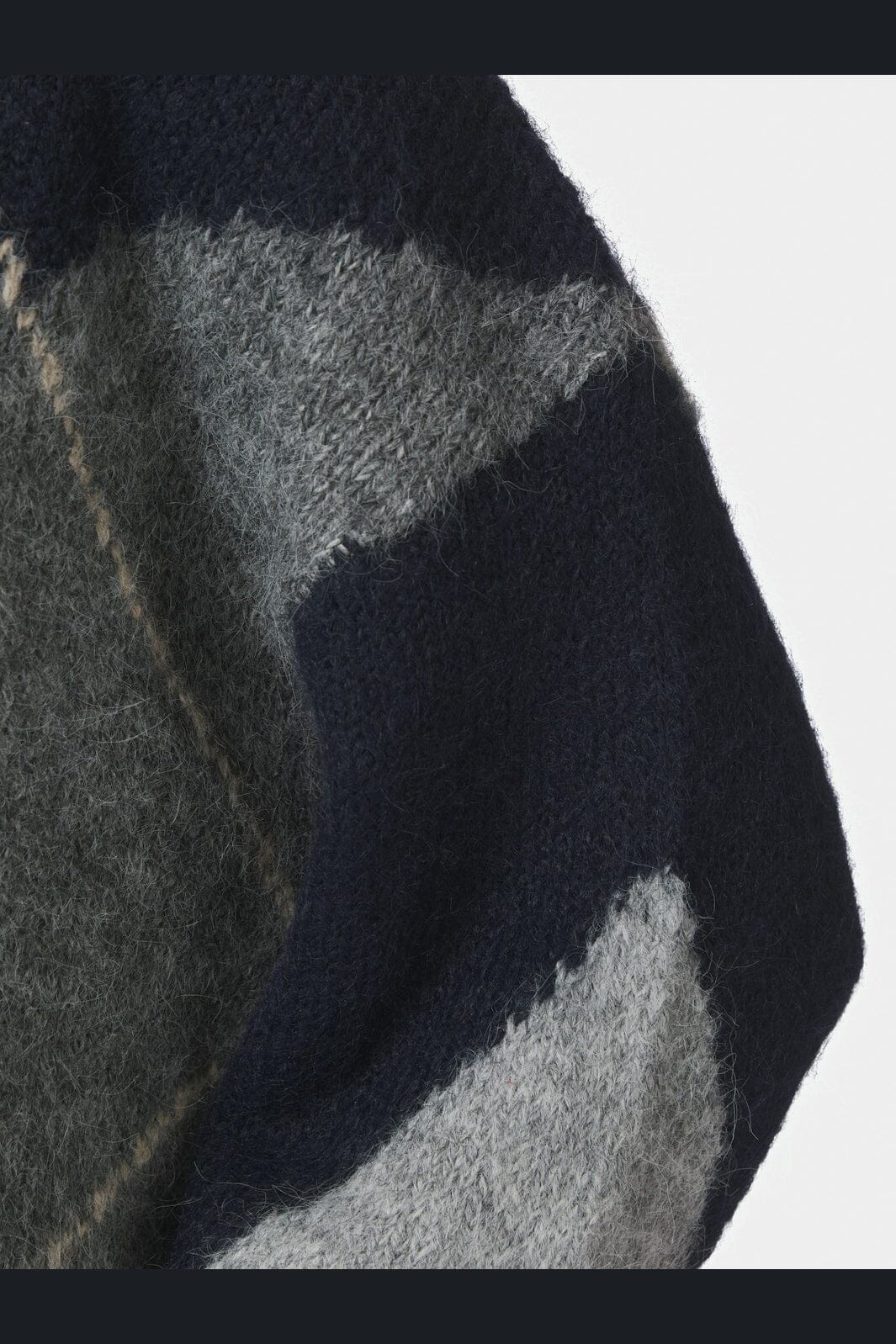 Inga Check Fluff Knit Blouse