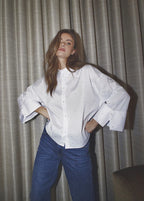 Leni Wide Cuff Stone Blouse