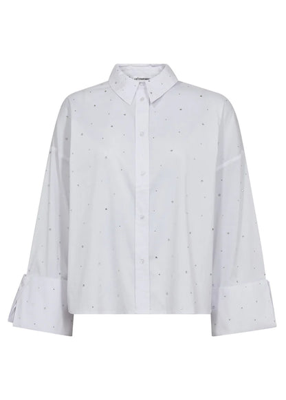 Leni Wide Cuff Stone Blouse