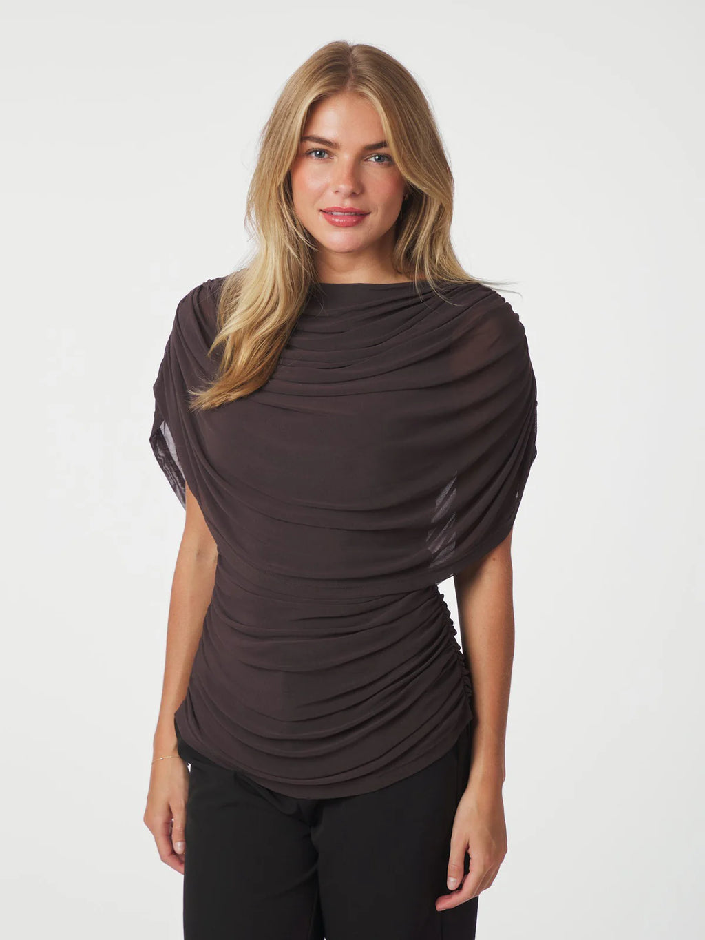 Cottuna Drapy Mesh Top