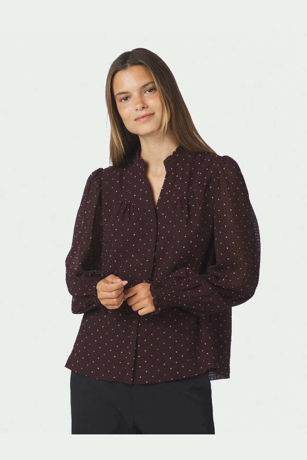 Astrida Dotted Blouse