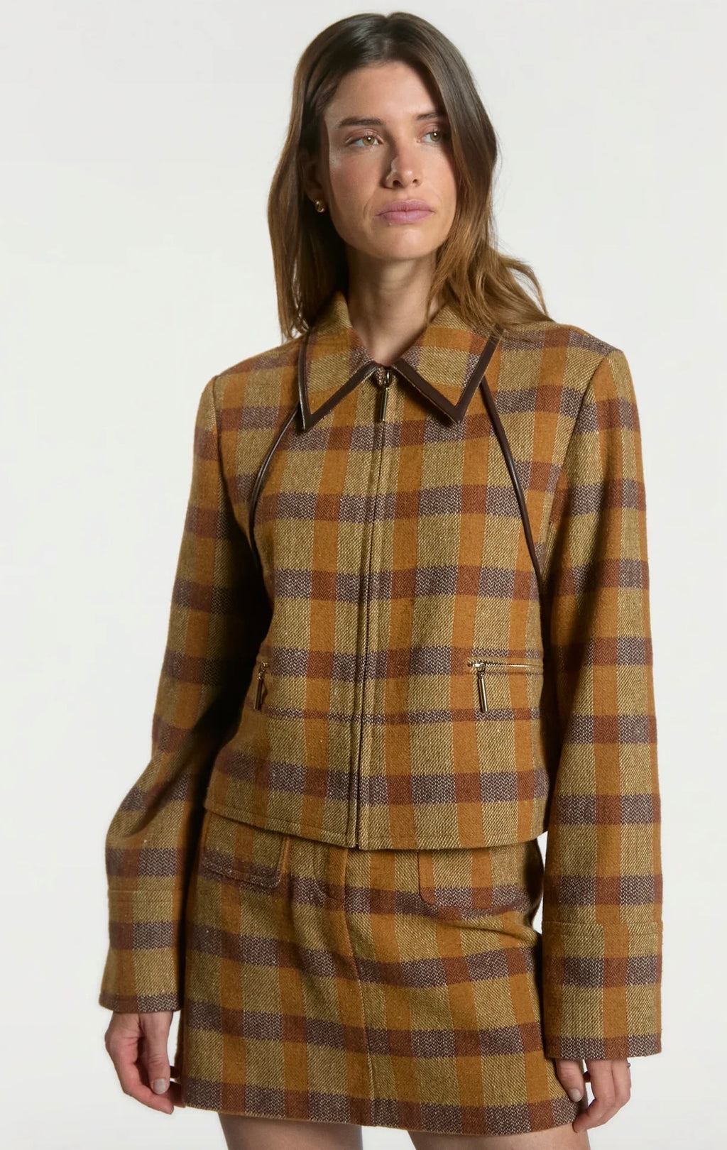 Solin Brown Check