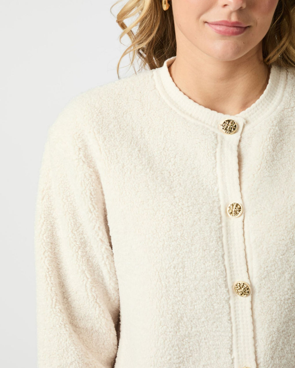 Limo Fluffy Knit Cardigan