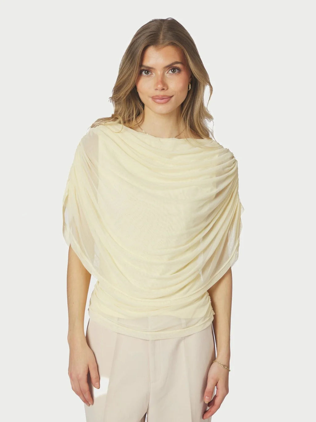 Cottuna Drapy Mesh Top