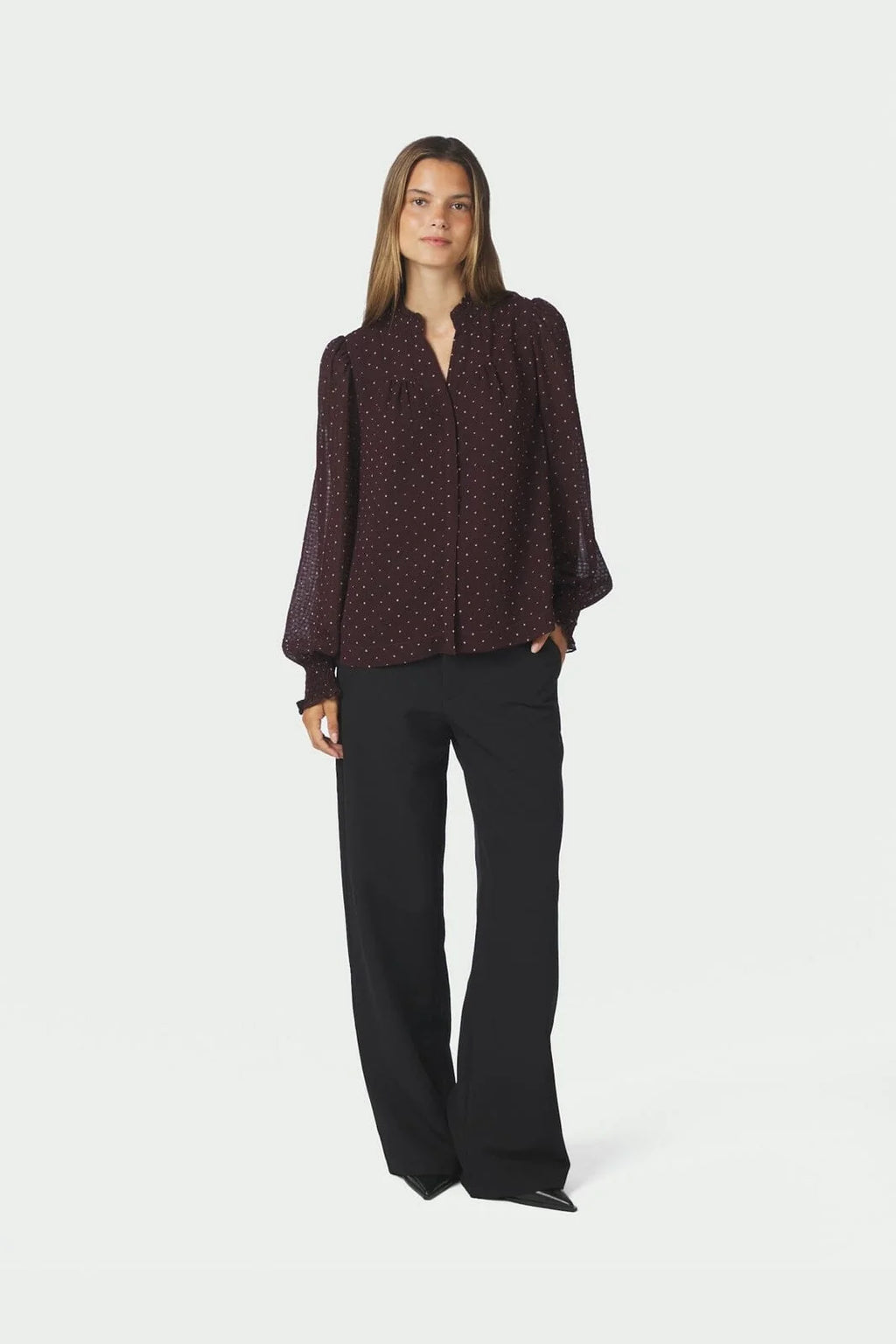 Astrida Dotted Blouse