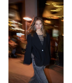 Vola Cape Button Blazer