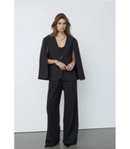 Vola Cape Button Blazer