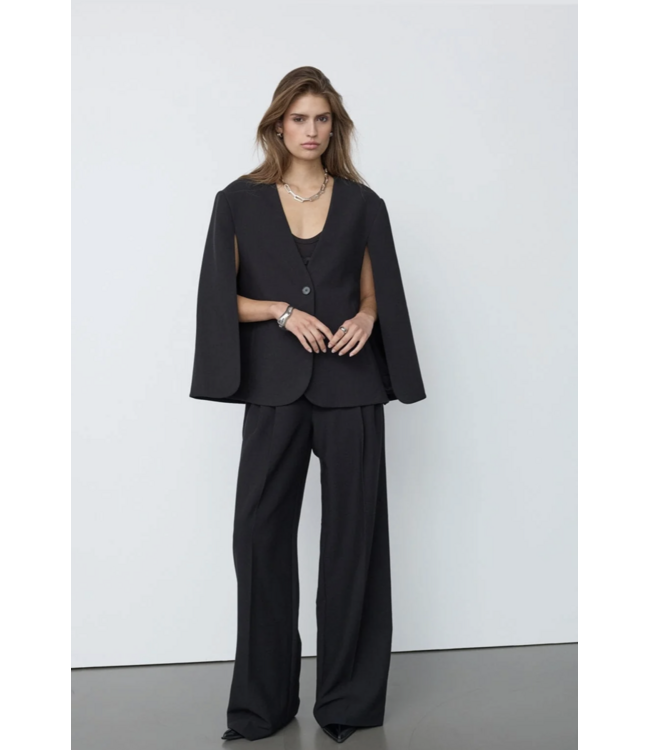Vola Cape Button Blazer