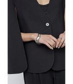 Vola Cape Button Blazer