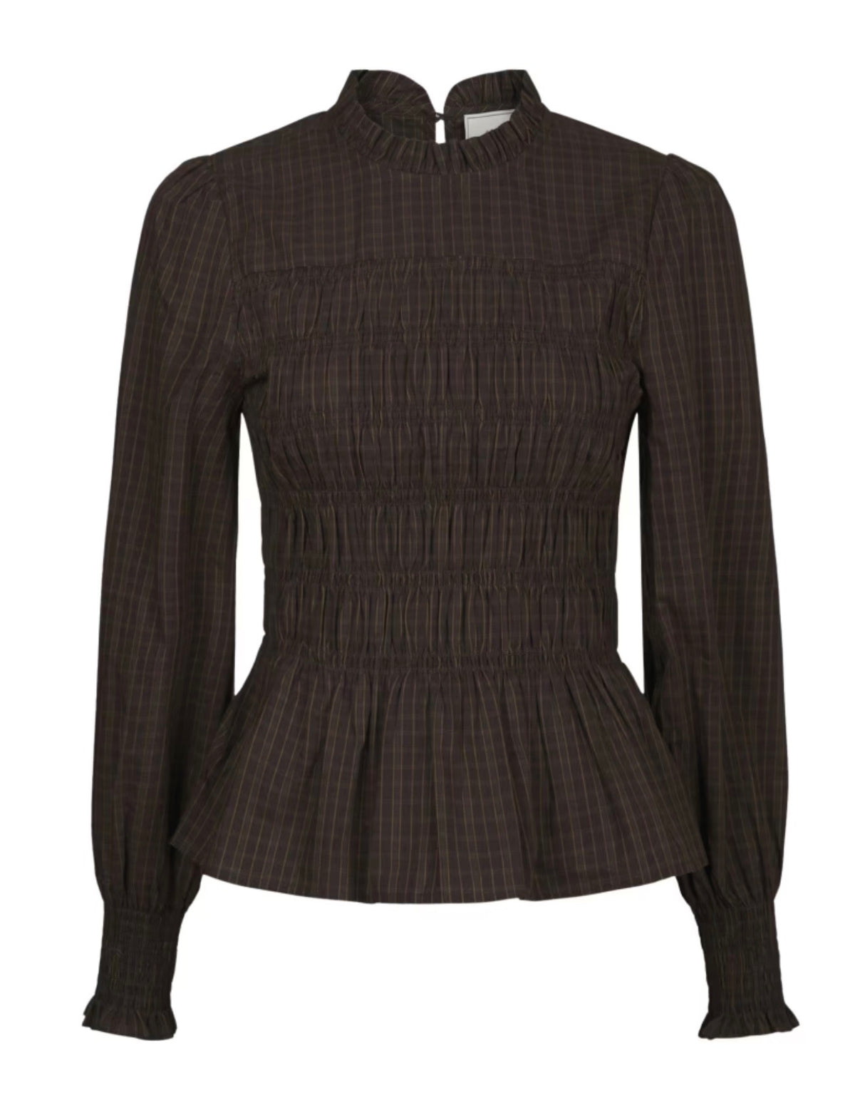 Possa Big Check Blouse