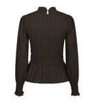 Possa Big Check Blouse
