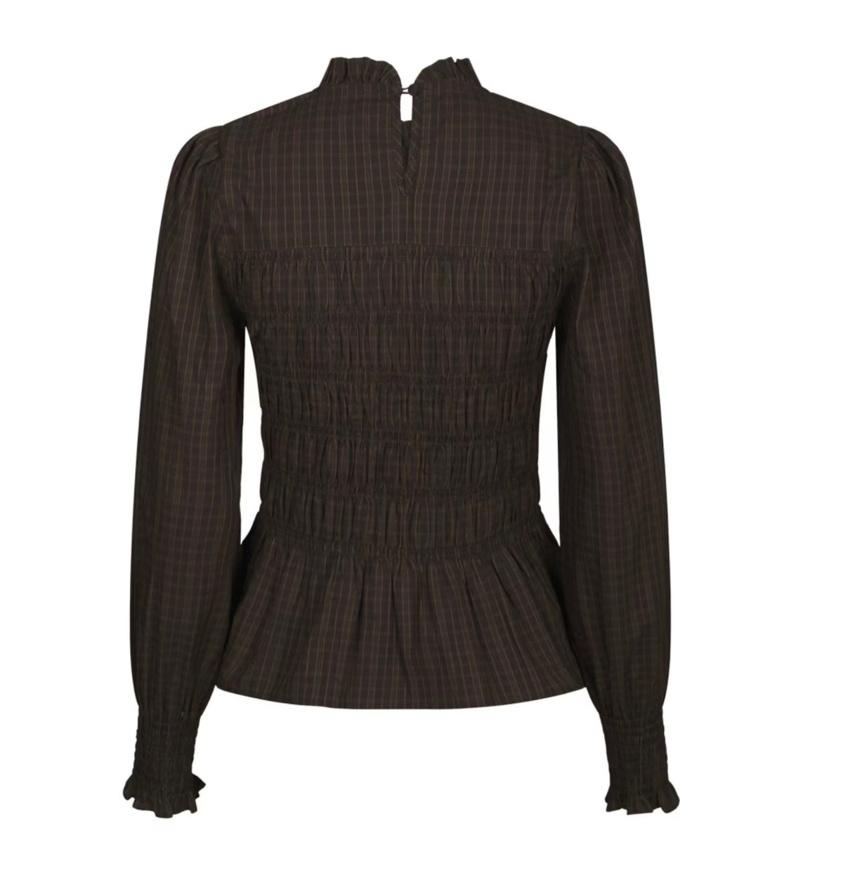 Possa Big Check Blouse