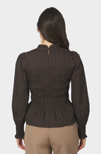 Possa Big Check Blouse