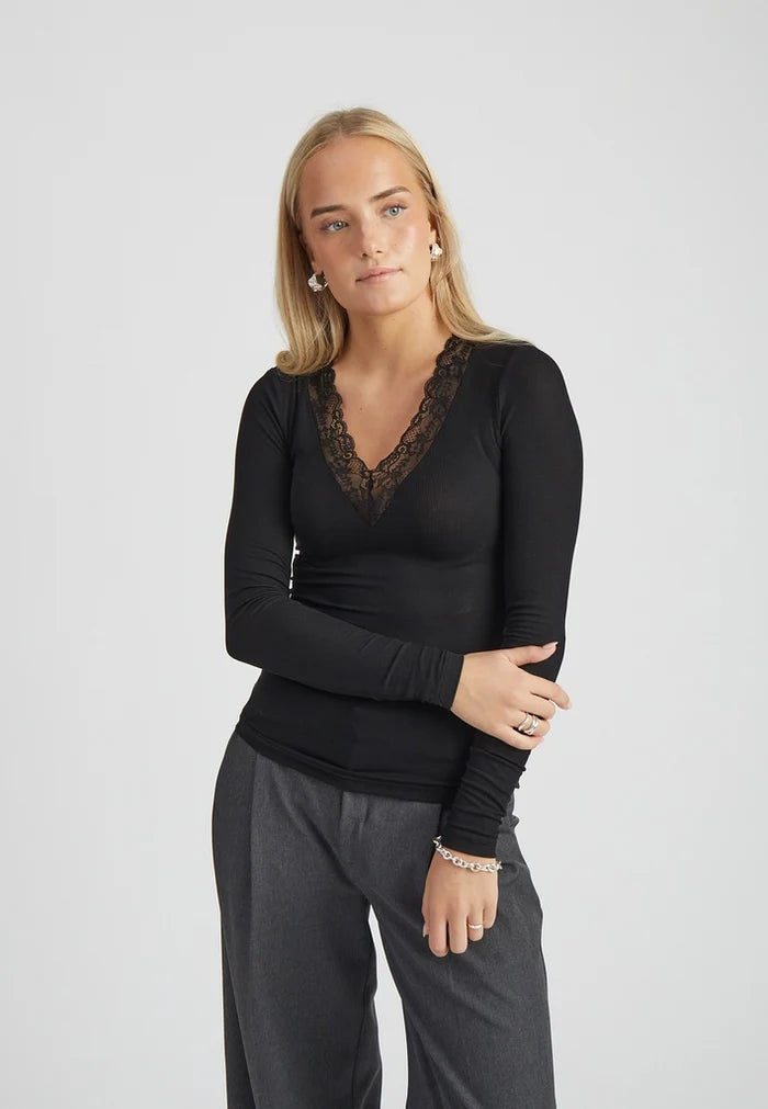 Milli Long Sleeve Lace T-Shirt