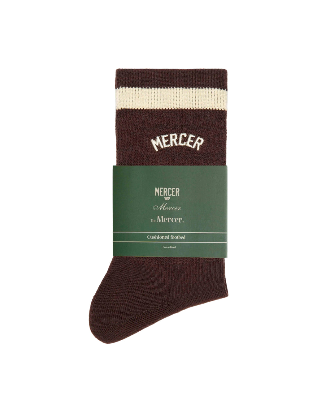 The Mercer Signature Socks Brown
