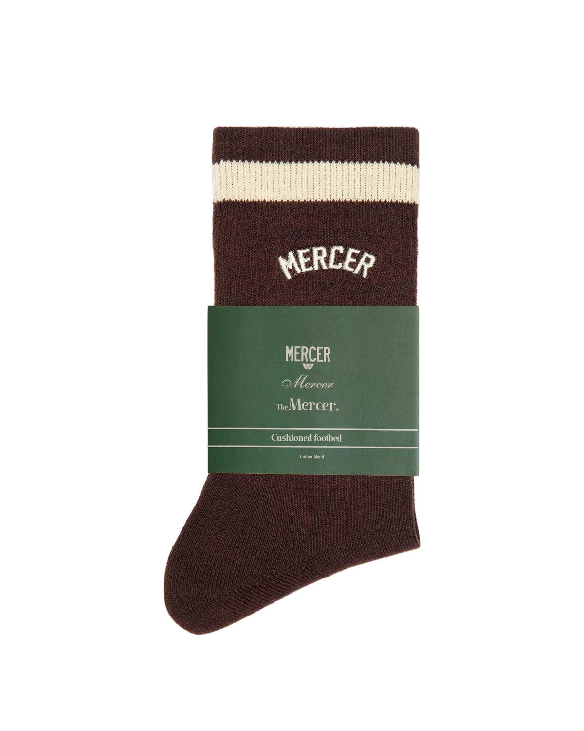 The Mercer Signature Socks Brown