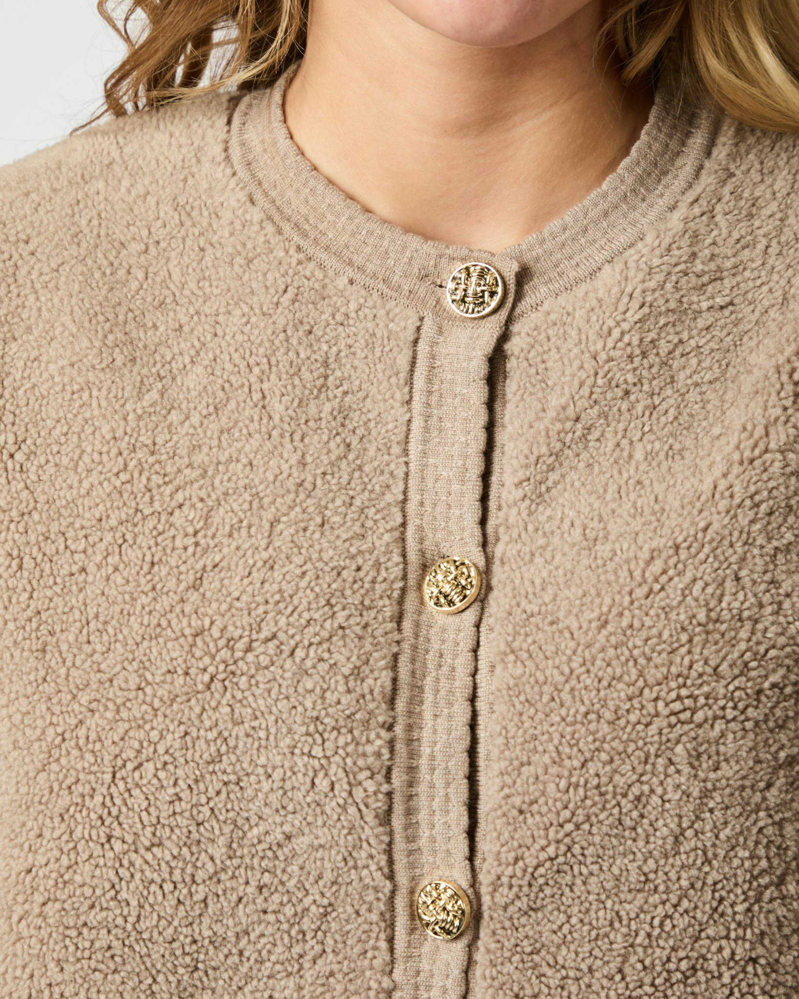 Limo Fluffy Knit Cardigan