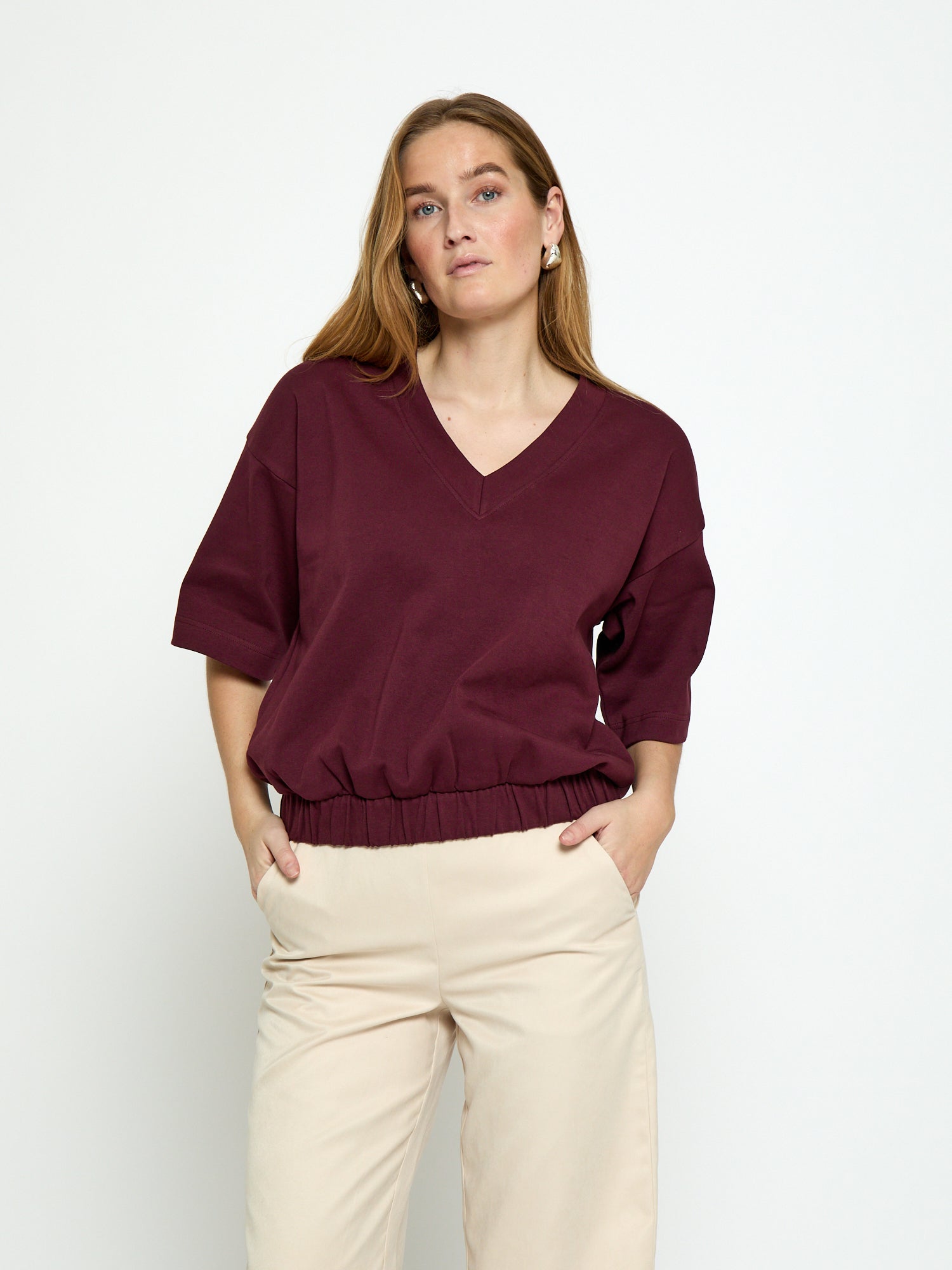 Fiola Gots V-neck T shirt