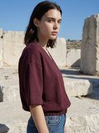 Fiola Gots V-neck T shirt